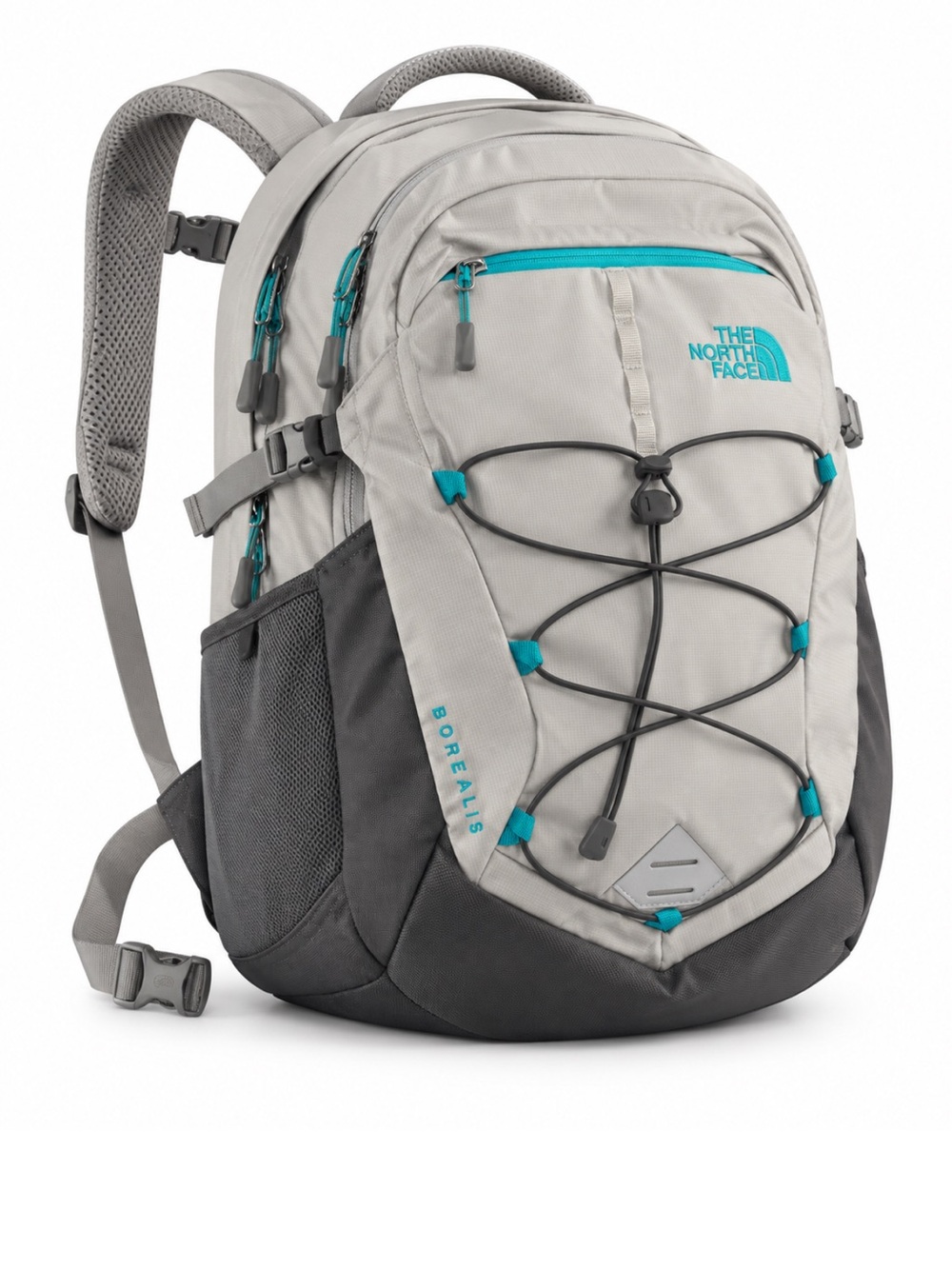 The North Face Borealis Backpack Gray Hiking Laptop School Bag